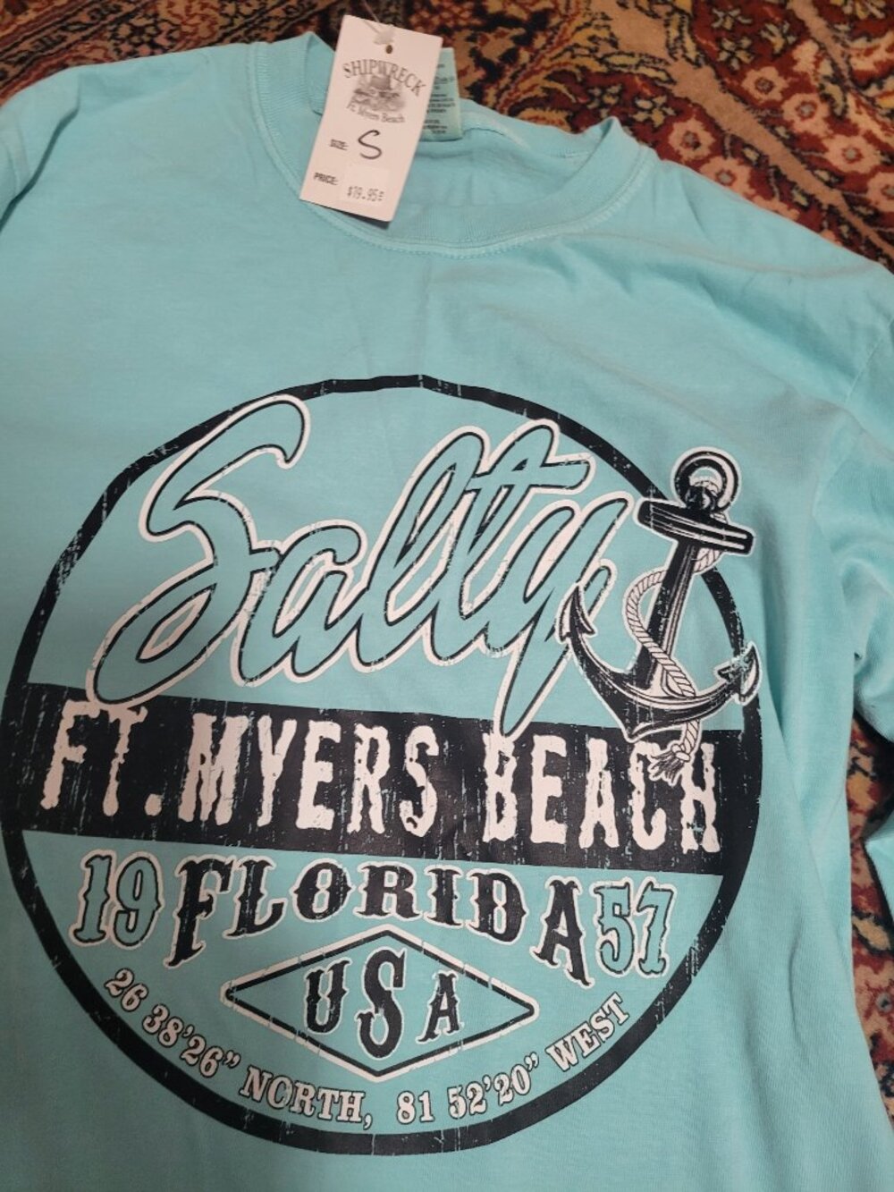 NWT Salty Ft.Myers Beach Long Sleeve T-shirt Size S